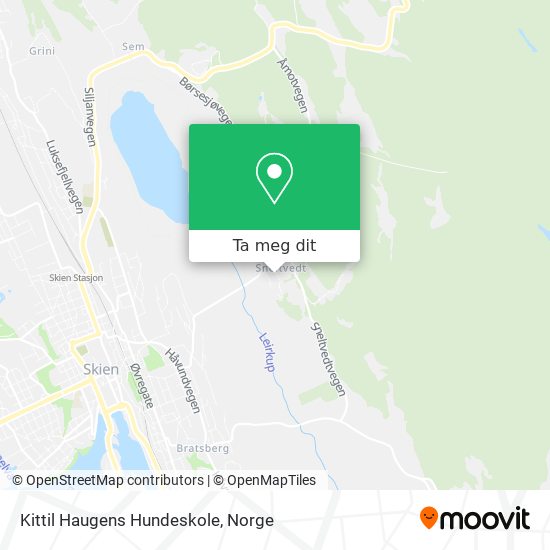 Kittil Haugens Hundeskole kart
