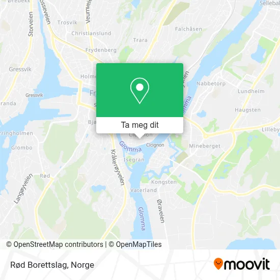 Rød Borettslag kart