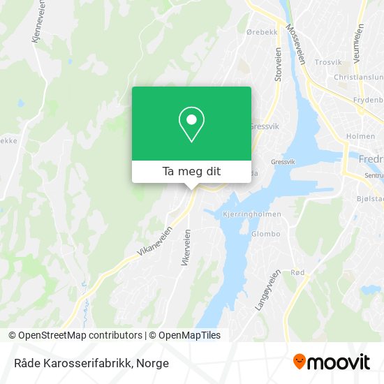 Råde Karosserifabrikk kart