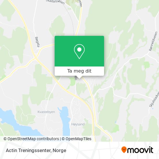 Actin Treningssenter kart