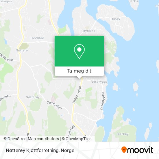 Nøtterøy Kjøttforretning kart