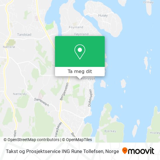 Takst og Prosjektservice ING Rune Tollefsen kart