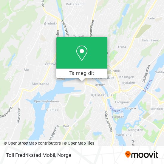 Toll Fredrikstad Mobil kart