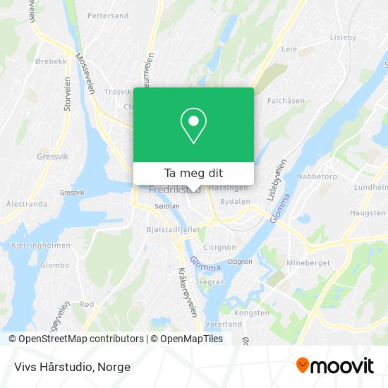 Vivs Hårstudio kart