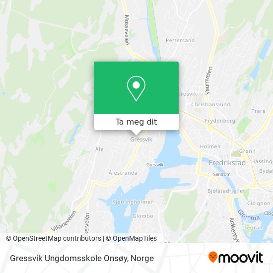 Gressvik Ungdomsskole Onsøy kart