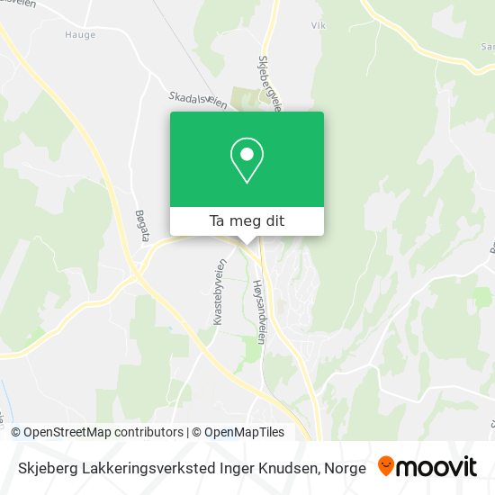 Skjeberg Lakkeringsverksted Inger Knudsen kart