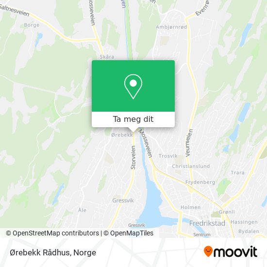 Ørebekk Rådhus kart