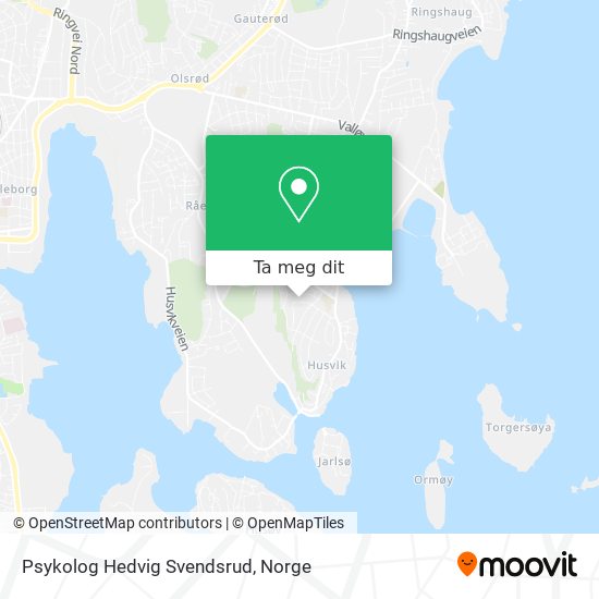 Psykolog Hedvig Svendsrud kart