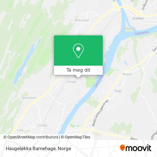 Haugeløkka Barnehage kart