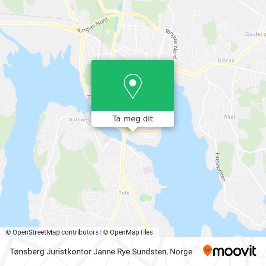 Tønsberg Juristkontor Janne Rye Sundsten kart