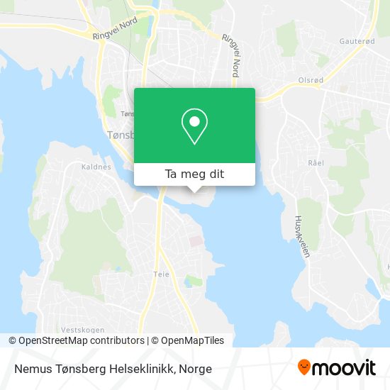 Nemus Tønsberg Helseklinikk kart