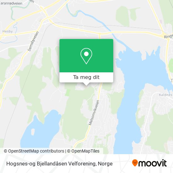 Hogsnes-og Bjellandåsen Velforening kart