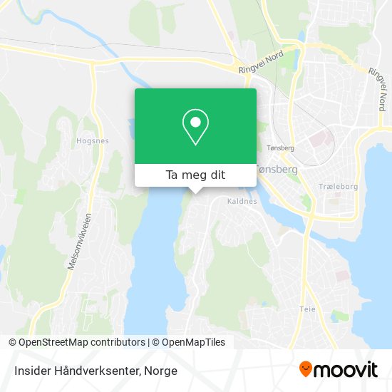 Insider Håndverksenter kart