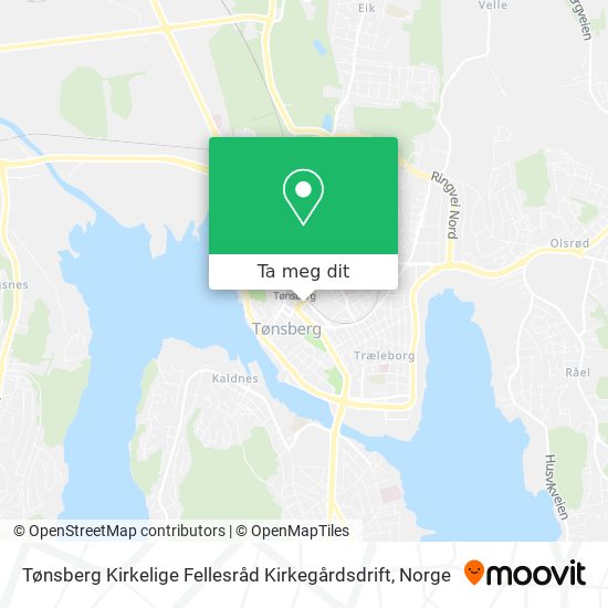 Tønsberg Kirkelige Fellesråd Kirkegårdsdrift kart