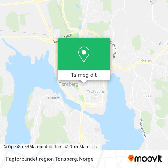 Fagforbundet-region Tønsberg kart