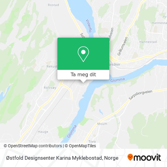 Østfold Designsenter Karina Myklebostad kart