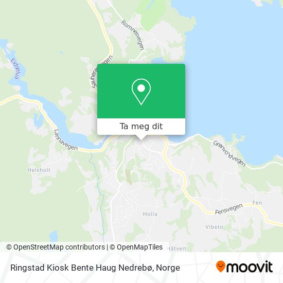 Ringstad Kiosk Bente Haug Nedrebø kart