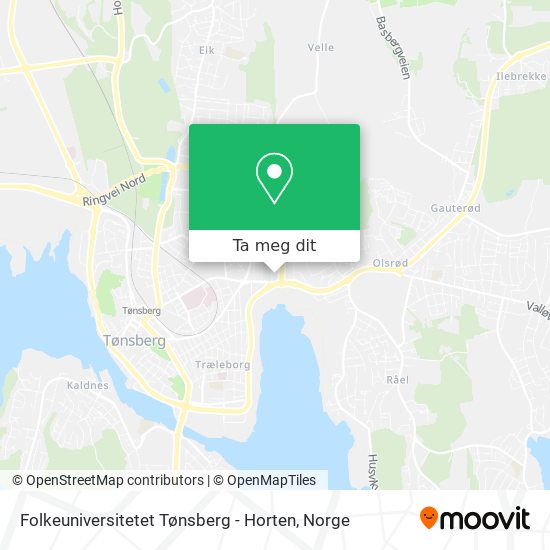 Folkeuniversitetet Tønsberg - Horten kart