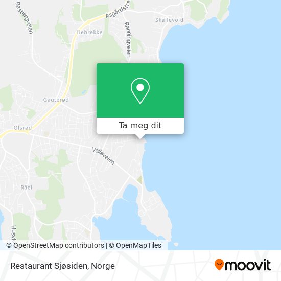 Restaurant Sjøsiden kart