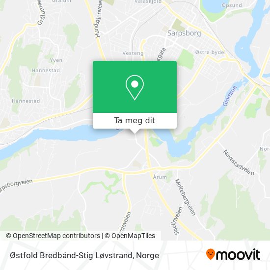 Østfold Bredbånd-Stig Løvstrand kart