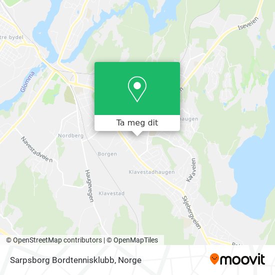 Sarpsborg Bordtennisklubb kart