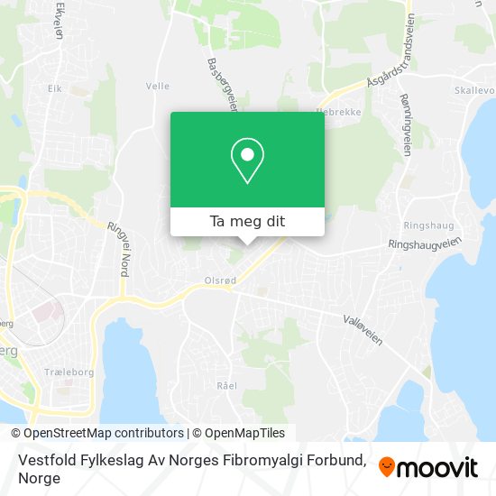 Vestfold Fylkeslag Av Norges Fibromyalgi Forbund kart