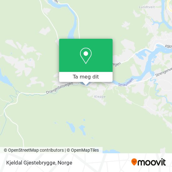 Kjeldal Gjestebrygge kart