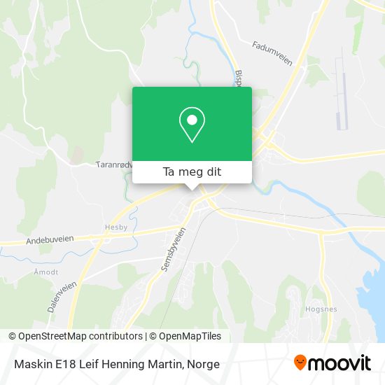Maskin E18 Leif Henning Martin kart