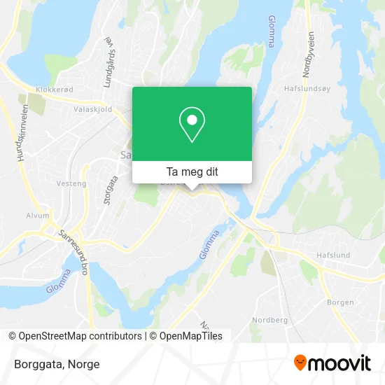 Borggata kart