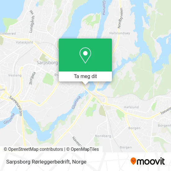 Sarpsborg Rørleggerbedrift kart