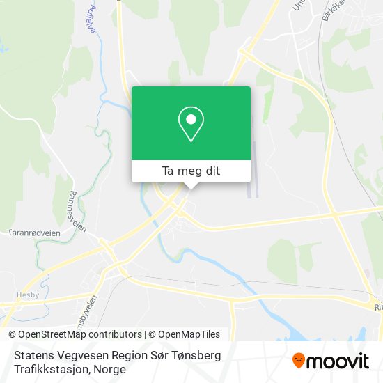 Statens Vegvesen Region Sør Tønsberg Trafikkstasjon kart