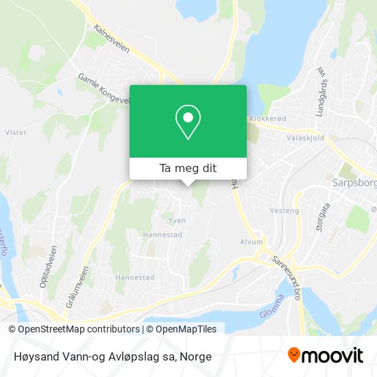 Høysand Vann-og Avløpslag sa kart