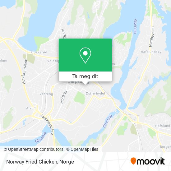 Norway Fried Chicken kart