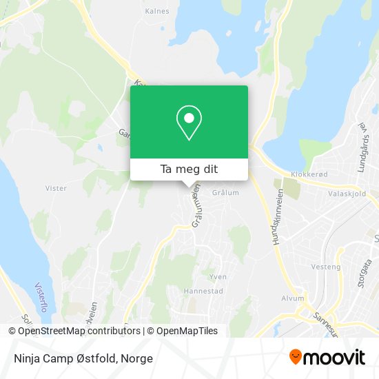 Ninja Camp Østfold kart