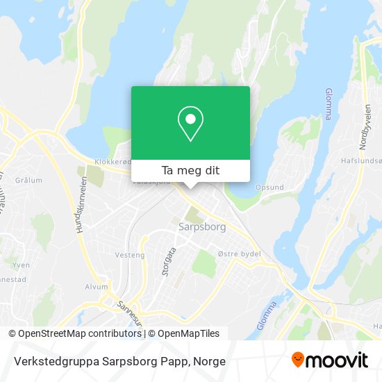 Verkstedgruppa Sarpsborg Papp kart