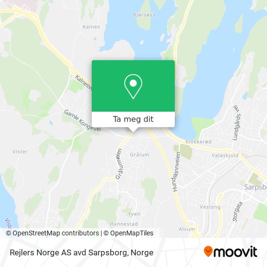 Rejlers Norge AS avd Sarpsborg kart