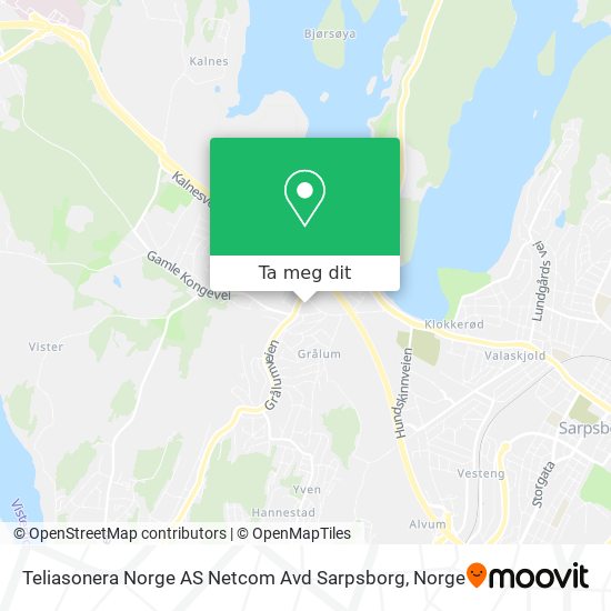 Teliasonera Norge AS Netcom Avd Sarpsborg kart