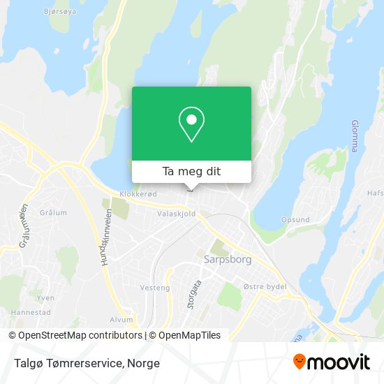 Talgø Tømrerservice kart