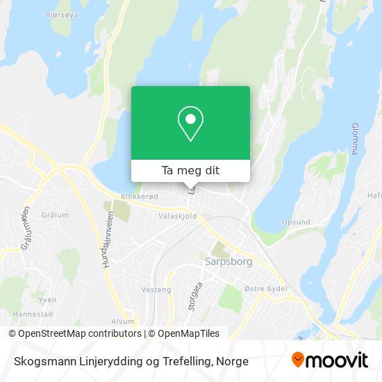 Skogsmann Linjerydding og Trefelling kart