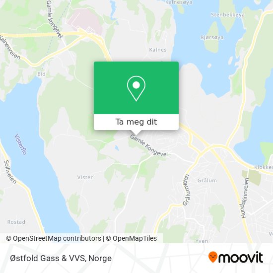 Østfold Gass & VVS kart