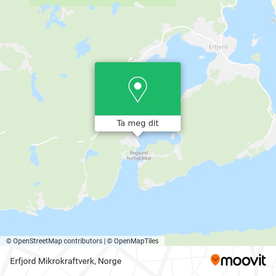 Erfjord Mikrokraftverk kart