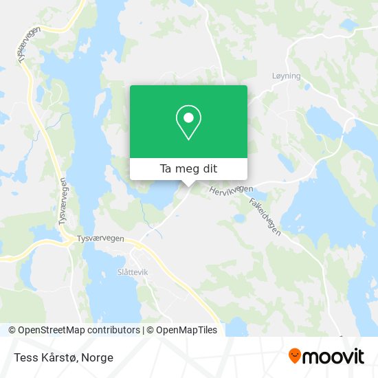 Tess Kårstø kart