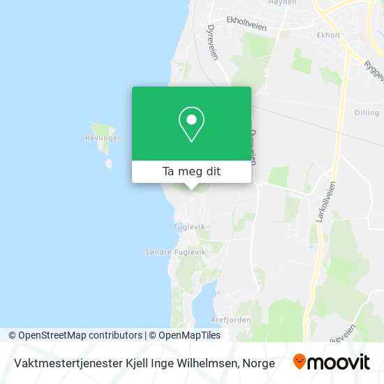 Vaktmestertjenester Kjell Inge Wilhelmsen kart