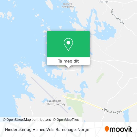 Hinderaker og Visnes Vels Barnehage kart