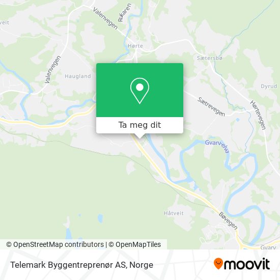 Telemark Byggentreprenør AS kart