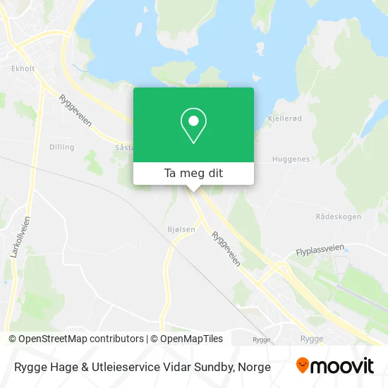 Rygge Hage & Utleieservice Vidar Sundby kart