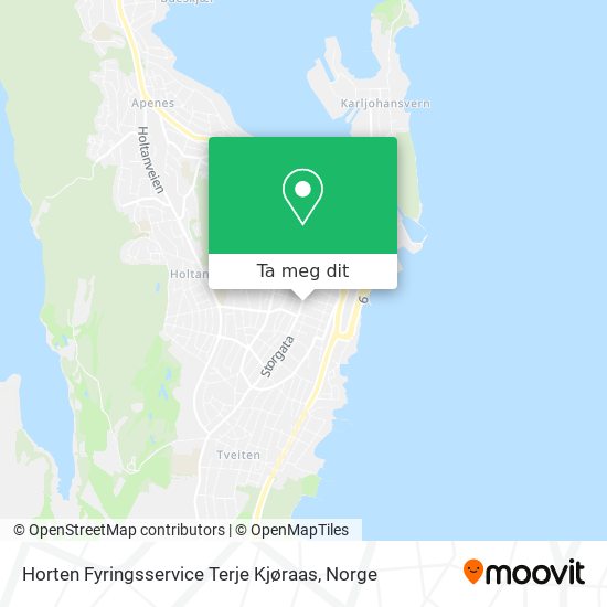 Horten Fyringsservice Terje Kjøraas kart