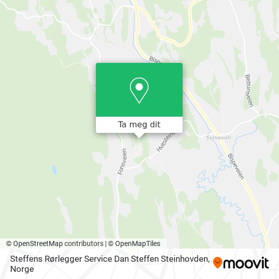 Steffens Rørlegger Service Dan Steffen Steinhovden kart