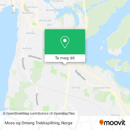 Moss og Omeng Trekkspillring kart