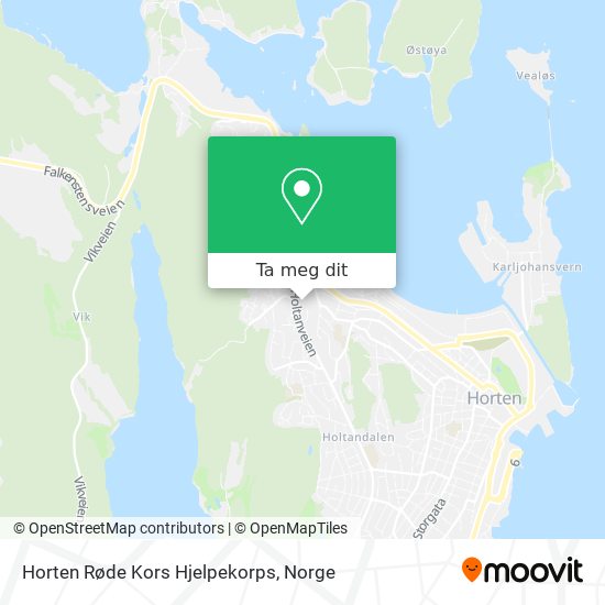 Horten Røde Kors Hjelpekorps kart